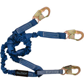 Alexander Andrew Inc. 8240Y FallTech® 8240Y ElasTech 4-1/2 to 6 Shock Absorbing Lanyard, with 3 Snap Hooks image.