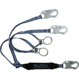 Alexander Andrew Inc. 826082D FallTech® 826082D ViewPack 6 Shock Absorbing Lanyard, with 3 Snap Hooks & 2 Tie-back D-rings image.