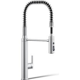 Kohler® Purist® Single Lever Spring Pull-Down Kitchen Faucet 1.5 GPM
