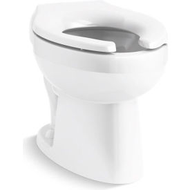 Kohler® Wellcomme™ Ultra Rear Spud Flushometer Bowl 1.28 GPF