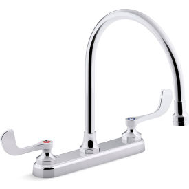 Kohler® Triton® Bowe® 8" Gooseneck Kitchen Faucet 2 Lever 1.8 GPM