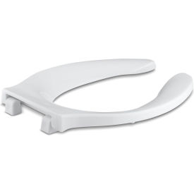Kohler® Stronghold® Elongated toilet seat with check hinge White