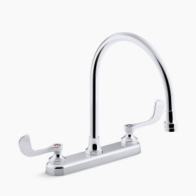 Kohler® Triton® Bowe® 8" Gooseneck Kitchen Faucet 2 Lever 1.5 GPM