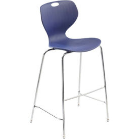 MityBilt Rave 30" Solid Back Stool Gray 