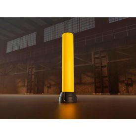 Boplan® Polymer Bollards 10.2kJ 8" Dia. x 47"H Yellow 