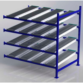 UNEX Manufacturing, Inc. FC99SR72484-A UNEX FC99SR72484-A Flow Cell Heavy Duty Gravity Rack Add-On 72"W x 48"D x 72"H with 4 Levels image.