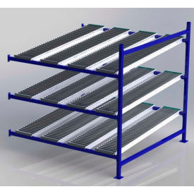 UNEX Manufacturing, Inc. FC99SR72723-A UNEX FC99SR72723-A Flow Cell Heavy Duty Gravity Rack Add-On 72"W x 72"D x 72"H with 3 Levels image.