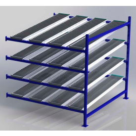 UNEX Manufacturing, Inc. FC99SR72724-A UNEX FC99SR72724-A Flow Cell Heavy Duty Gravity Rack Add-On 72"W x 72"D x 72"H with 4 Levels image.