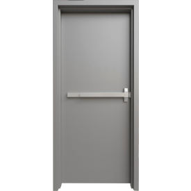 Fortis Doors Prehung Knock Down Frame Commercial Door Kit Panic Device Left Hand 36"W x 84"H 