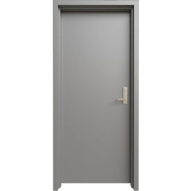 Fortis Doors Prehung Knock Down Frame Commercial Door Kit, Mortise Lock, Left Hand, 40"W x 80"H view 2