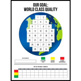 Visual Workplace Non-Magnetic Dry Erase Overlay World Class Quality 36"W x 48"H 