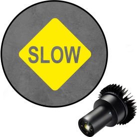 Visual Workplace® Virtual LED Projector Safety Sign EX Slow 25W Yellow 