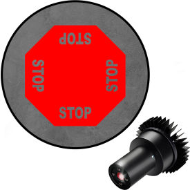 Visual Workplace® Virtual LED Projector Safety Sign EX 4-Way Stop 25W Red 