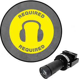 Visual Workplace® Virtual LED Projector Safety Sign Max (W) Required Hearing... 100W Yellow 