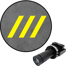 Visual Workplace® Virtual LED Projector Safety Walkway Max (SW) Diagonal Lines 100W Yellow 