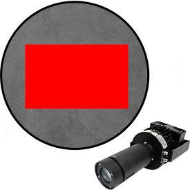 Visual Workplace® Virtual LED Projector Safety Walkway Max (SW) Solid Rectangle 100W Red 