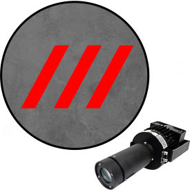 Visual Workplace® Virtual LED Projector Safety Walkway Max (SW) Diagonal Lines 100W Red 
