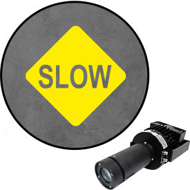 Visual Workplace® Virtual LED Projector Safety Sign Max (S) Slow 100W Yellow 