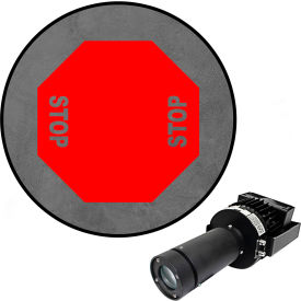 Visual Workplace® Virtual LED Projector Safety Sign Max (S) 2-Way Stop 100W Red 