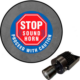 Visual Workplace® Virtual LED Projector Safety Sign (S) Stop Sound Horn 50W 