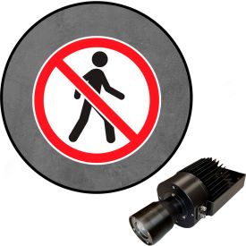 Visual Workplace® Virtual LED Projector Safety Sign (S) No Pedestrian 50W 
