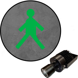 Visual Workplace® Virtual LED Projector Safety Symbol (S) XT Walking Man 50W Green 