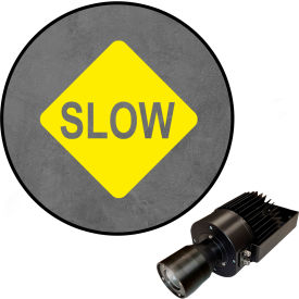 Visual Workplace® Virtual LED Projector Safety Sign (S) Slow 50W Yellow 