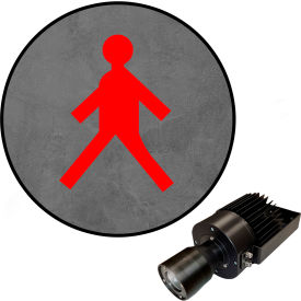 Visual Workplace® Virtual LED Projector Safety Symbol (S) Walking Man 50W Red 