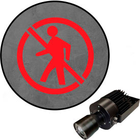 Visual Workplace® Virtual LED Projector Safety Symbol (S) No Pedestrian 50W Red 