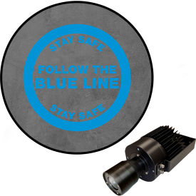 Visual Workplace® Virtual LED Projector Safety Sign (S) Stay Safe Follow Line 50W Blue 