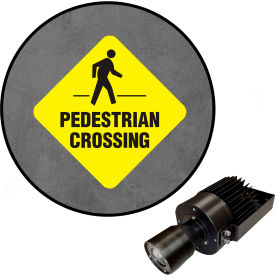 Visual Workplace® Virtual LED Projector Safety Sign (W) EX Pedestrian Crossing 50W 