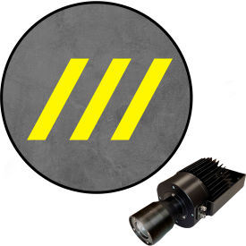 Visual Workplace® Virtual LED Projector Safety Walkway (W) EXT Diagonal Lines 50W Yellow 
