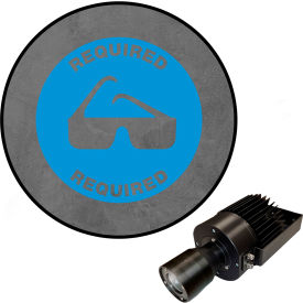 Visual Workplace® Virtual LED Projector Safety Sign (W) EX Required Eye Protection 50W Blue 