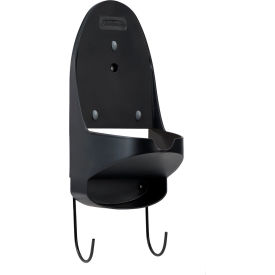 Iron Organizer with Ironing Board Hook & Mounting Hardware, Black view 2