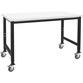 BenchPro Kennedy Mobile Workbench 30 x 30" Formica Laminate Square Edge Top Black 