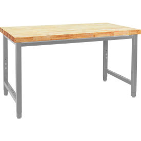 BenchPro Kennedy Workbench with Maple Butcher Block Top 48"W x 30"D Gray 