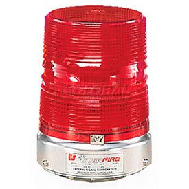 Federal Signal 131ST-120R Federal Signal 131ST-120R Strobe, 120VAC, Pipe Mount, Red image.