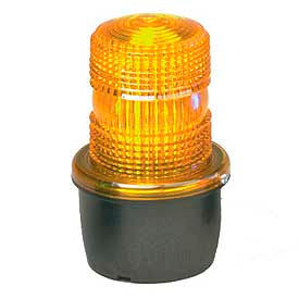 Federal Signal LP3M-012-048A Federal Signal LP3M-012-048A Strobe light, male pipe mount, 12-48VDC, Amber image.