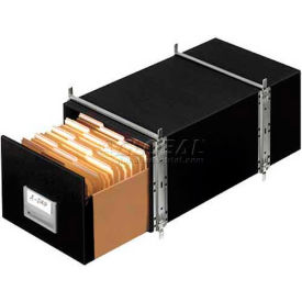 Fellowes Manufacturing 512 Fellowes Staxonsteel® Legal Boxes, 24"L x 15"W x 10-1/2"H, Black image.