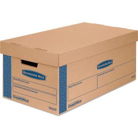 Bankers Box® SmoothMove Prime Moving/Storage Boxes Lift-Off Lid 12"x24"x10" Brown/Blue 8/CT