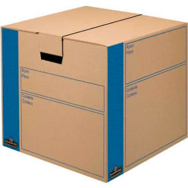 Fellowes Manufacturing 62801 Fellowes Smoothmove™Medium Moving & Storage Boxes, 18"L x 18"W x 16"H, Kraft image.