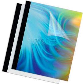 Fellowes Manufacturing 5225301 Fellowes® Thermal Presentation Covers - 1/16", 15 Sheets, Black, 10/PK image.