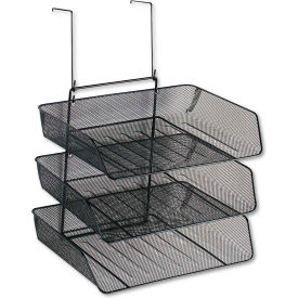 Fellowes Mesh Partition Additions 3-Tray Organizer, Black Fellowes Mesh Partition Additions 3-Tray Organizer, Black