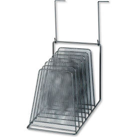 Fellowes Manufacturing 75904 Fellowes® Mesh Partition Additions 6-Step File Organizer, Black image.