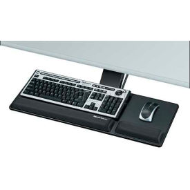 Fellowes Manufacturing 8017801 Fellowes® 8017801 Designer Suites Compact Keyboard Tray, Black image.