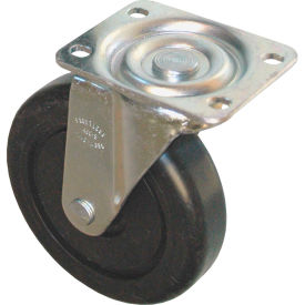 Specialmade Goods/Srvces FG4614L30000 Rubbermaid® 5" Swivel Plate Caster with Hardware Includes (1) Caster, (4) Washers and (4) Nuts image.