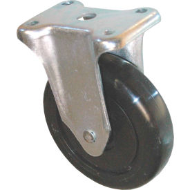 Specialmade Goods/Srvces FG4614L40000 Rubbermaid® 5" Rigid Plate Caster with Hardware Includes (1) Caster and (1) Hardware Kit image.
