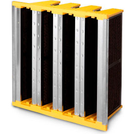 Global Industrial B2318566 Global Industrial™ V Bank Air Filter W/ Activated Carbon, 24"W x 24"H x 12"D image.