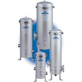 Filtration Group - Liquid Process GTCHB422M2415PC Band Clamp Multi Cartridge Filter Housing- 4 Filter Capacity, 10-1/4 Dia x 20H, 2MNPT Connection image.