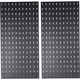 Flextur Wall Mount Tool Board System 32"W x 32"H Black Pack of 2 